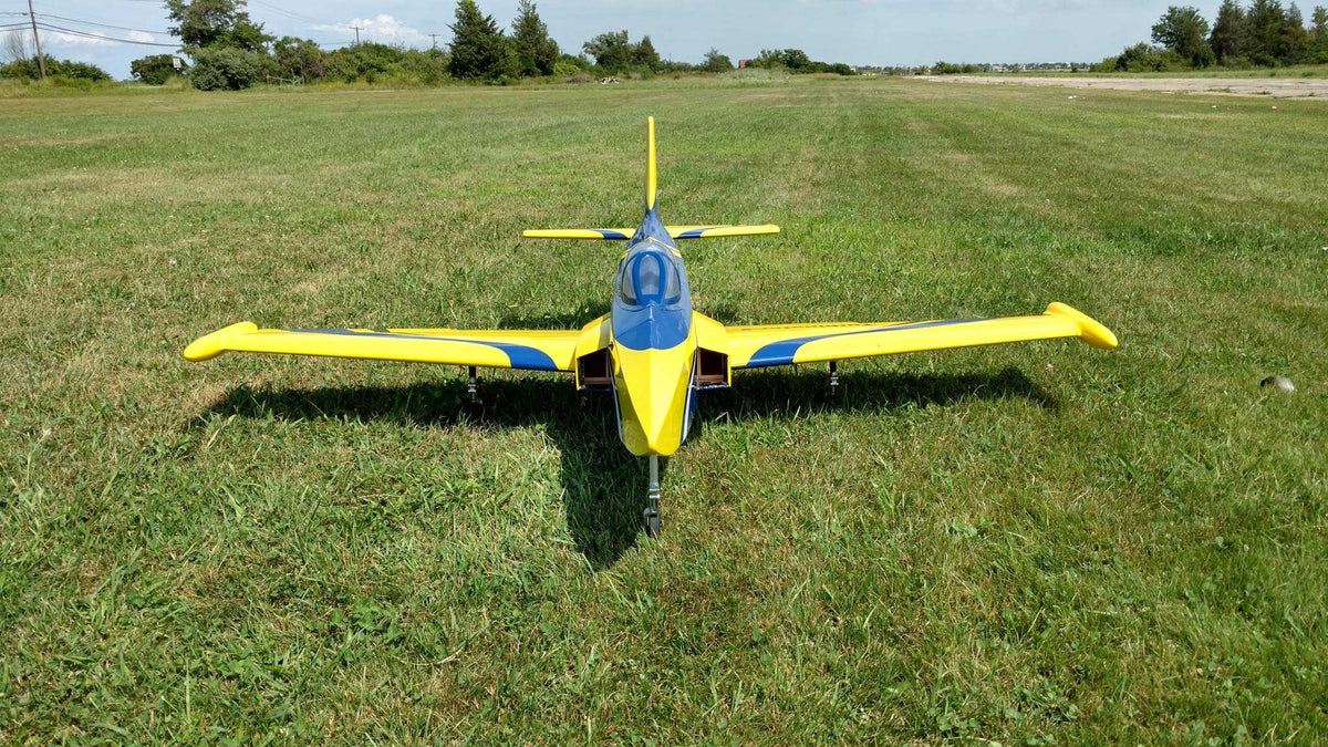 Boomerang Turbinator 2 Blue and Yellow - Boomerang RC Jets