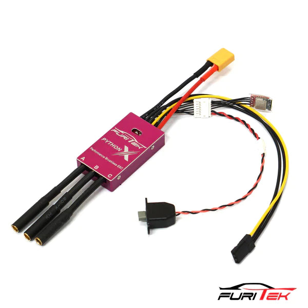 FURITEK PYTHON X TEAM SPEC 80A/120A BRUSHED/BRUSHLESS ESC FOR 1/10 RC CRAWLERS WITH BLUETOOTH - HeliDirect