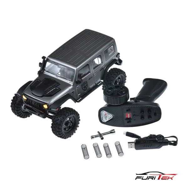 FURITEK FX118 KATANA RTR BRUSHLESS 1/18 RC CRAWLER KIT (GREY) - HeliDirect