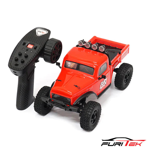 FURITEK FX118 FURY WAGON RTR BRUSHLESS 1/18 RC CRAWLER KIT (RED) - HeliDirect