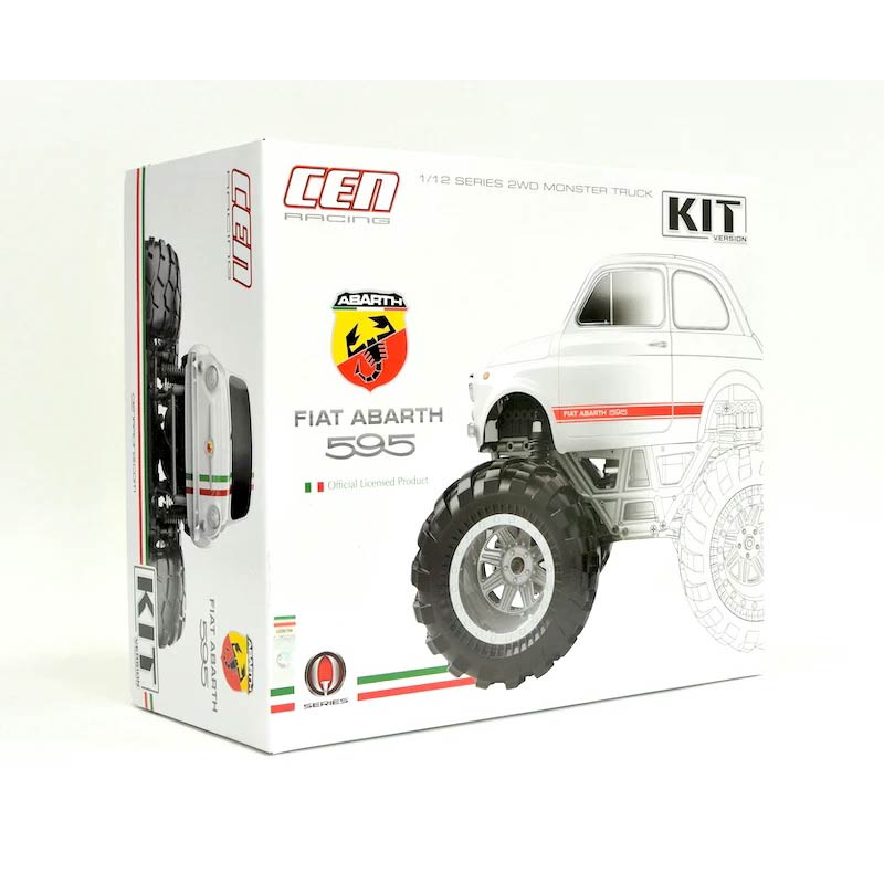 8911 Fiat ABARTH 595 KIT w/clear body -QS2 - HeliDirect