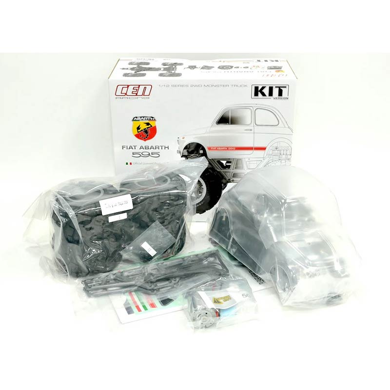 8911 Fiat ABARTH 595 KIT w/clear body -QS2 - HeliDirect