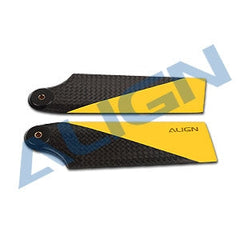 Align 95mm Carbon Fiber Tail Blade - Yellow - HeliDirect