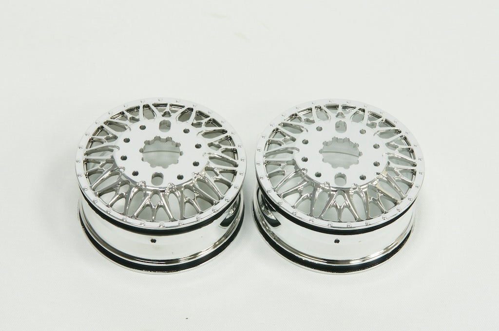 CD0640 KG1 Forged KD014 TRIDENT–D Wheels (REAR, 37mm width, CHROME) 2 pcs - HeliDirect