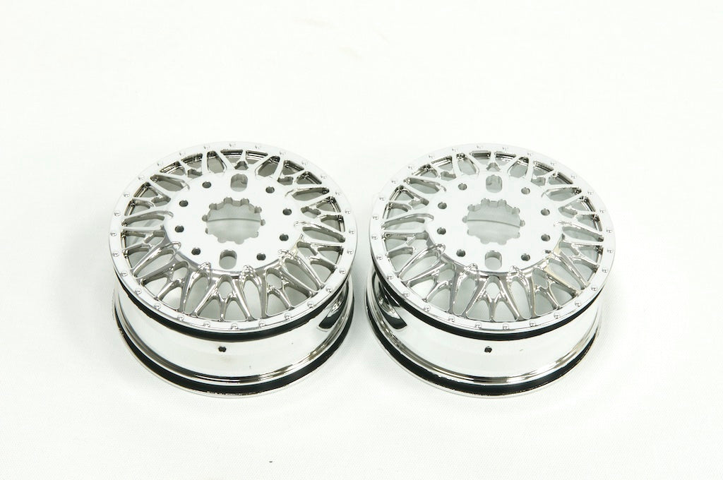 CD0640 KG1 Forged KD014 TRIDENT–D Wheels (REAR, 37mm width, CHROME) 2 pcs - HeliDirect