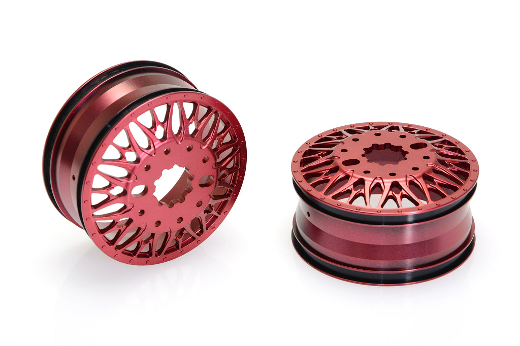 CD0642 KG1 KD014 TRIDENT–D REAR Wheel(RED, 37mm width) 2pcs - Cen Racing USA