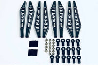 CKD0380 KAOS aluminum Suspension Linkage Set ( for F250 Lifted chassis, black anodized, cnc aluminum, 8pcs.) - HeliDirect