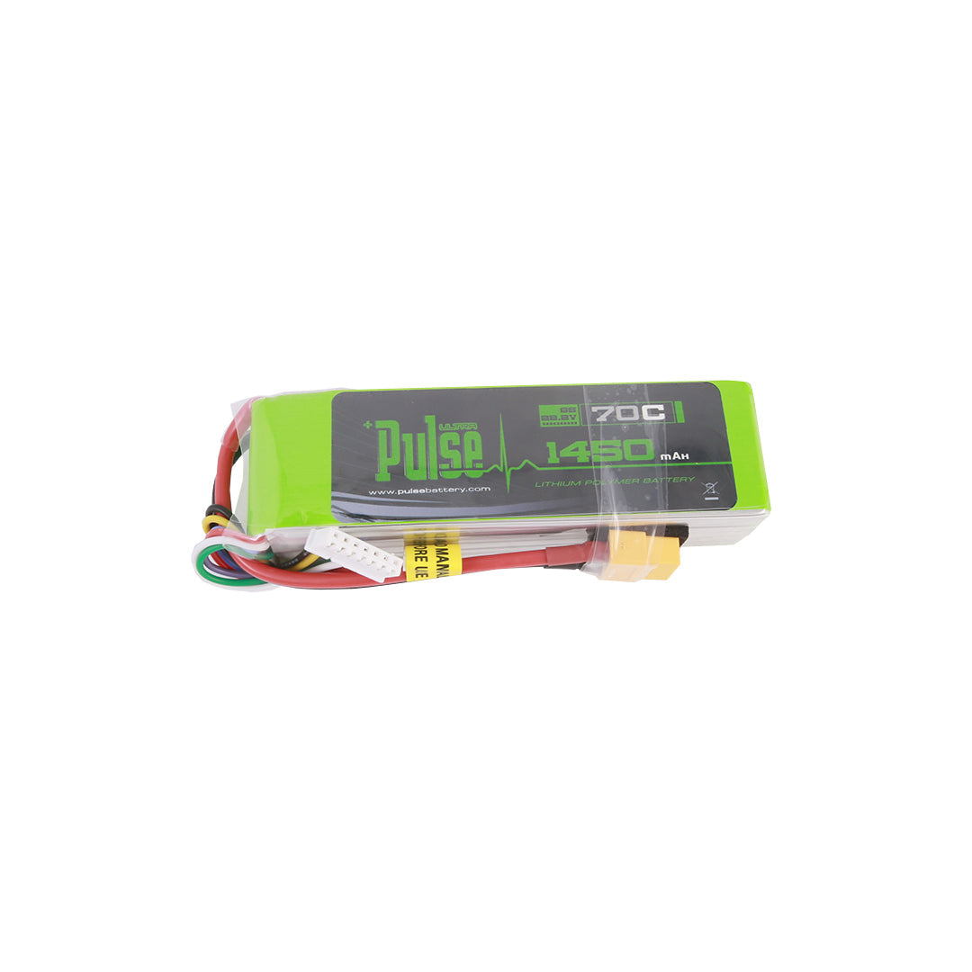 Pulse 1450mAh 70C 6S - XT60 Connector - HeliDirect