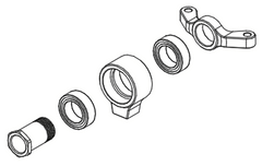 Goosky RS4 Tail Pitch Slider Assembly - HeliDirect