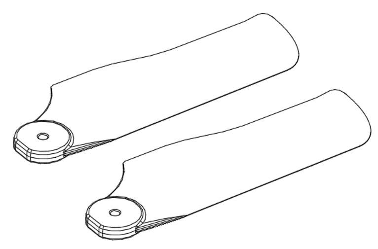 Goosky RS4 Plastic Tail Blades - HeliDirect