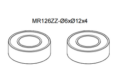 Goosky RS4 MR126ZZ Bearing Set - NMB - HeliDirect