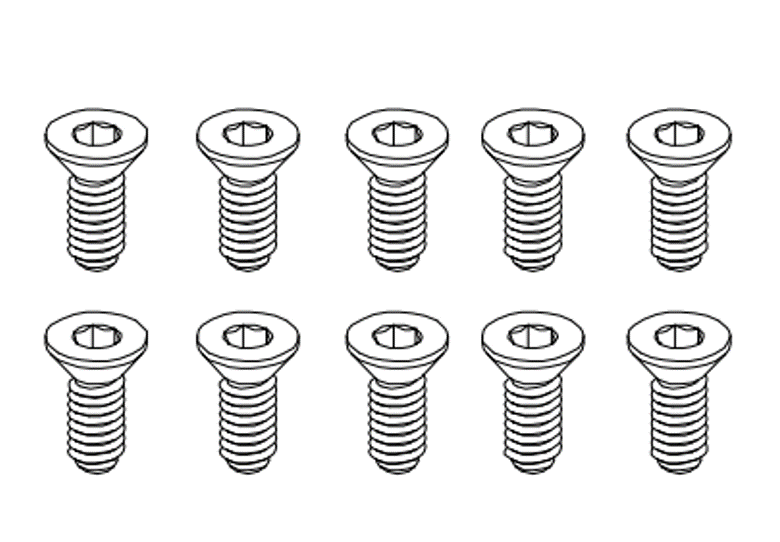 Goosky RS4 Screw Set M1.6x3mm - HeliDirect