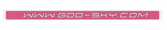 Goosky RS4 Tail Boom Sticker - Pink - HeliDirect