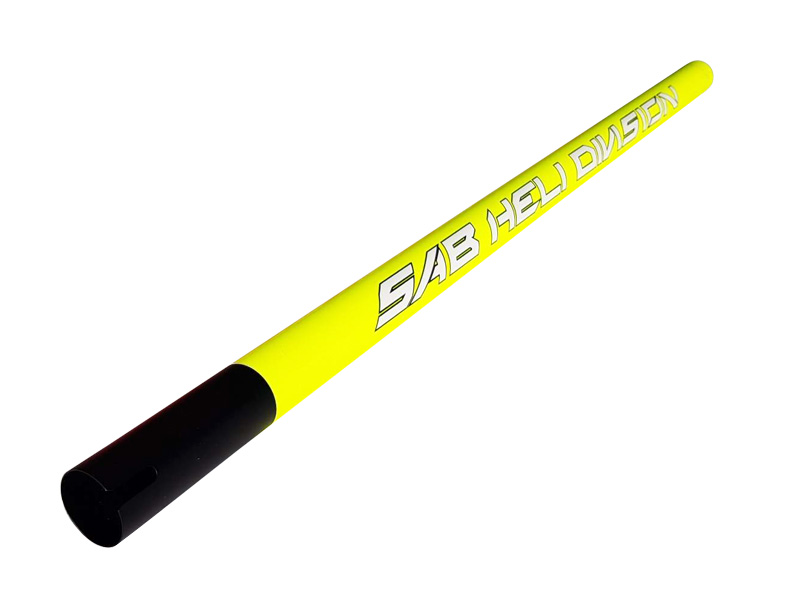 RAW 580 Aluminum Tail Boom Yellow - HeliDirect