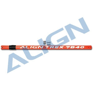 Align TB40 Carbon Fiber Tail Boom - Orange - HeliDirect