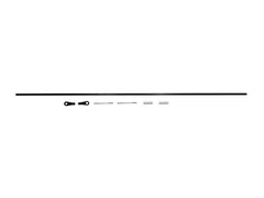 RAW 420 Carbon Rod 2.5x 4 x 455mm - HeliDirect