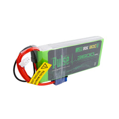 PULSE 3600mAh 2S 7.4V 20C - Receiver Battery - HeliDirect