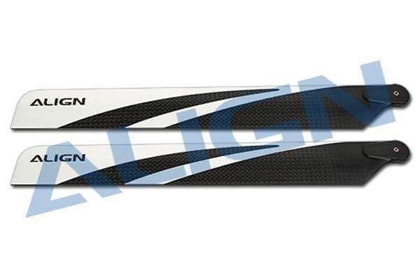 Align 230mm Carbon Fiber Blades - HeliDirect