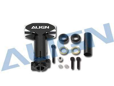 ALIGN 550EFL Newly Designed Main Rotor Housing Set/Black - T-Rex 550E Flybarless - HeliDirect