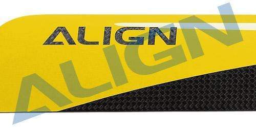 Align 650 Carbon Fiber Blades-Yellow - HeliDirect