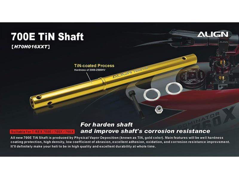 Align 700E TiN Shaft - HeliDirect