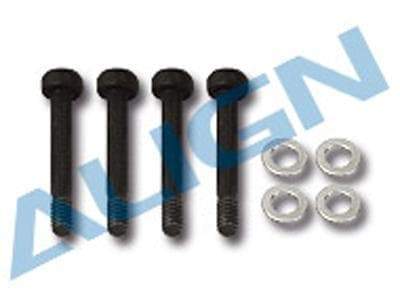 Align M2 Socket Collar Screw (M2x15mm Socket Collar Screws / 2x3.6x0.2mm Washers Included) - HeliDirect