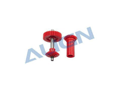 Align New T-Rex 550/600E/600N Red  M0.8 Torque Tube Front Drive Gear Set/34T - HeliDirect