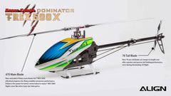 Align T-Rex 500X Dominator Combo Helicopter with DS530/DS535 Servos - HeliDirect