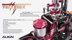 Align T-Rex 500X Dominator Super Combo Helicopter with DS530M/DS535M Metal Case Servos - HeliDirect