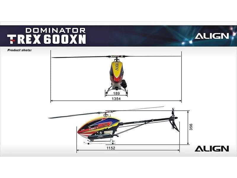 Align T-REX 600XN Nitro Dominator Super Combo - HeliDirect