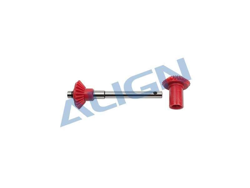 Align T-Rex New 550/600E/600N Red Torque Tube Rear Drive Gear Set - HeliDirect