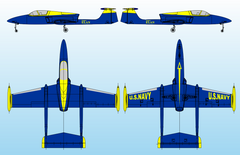 Boomerang Super Elan - Blue Angel - Boomerang RC Jets