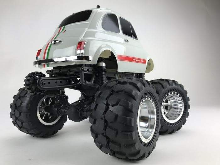 8910 Fiat Abarth 595  1/12 Scale 2WD Monster Truck Q-Series - HeliDirect