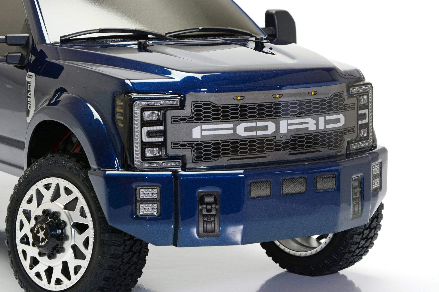 8980 FORD F450 SD 1/10 4WD RTR (Blue Galaxy) Custom Truck DL-Series - HeliDirect