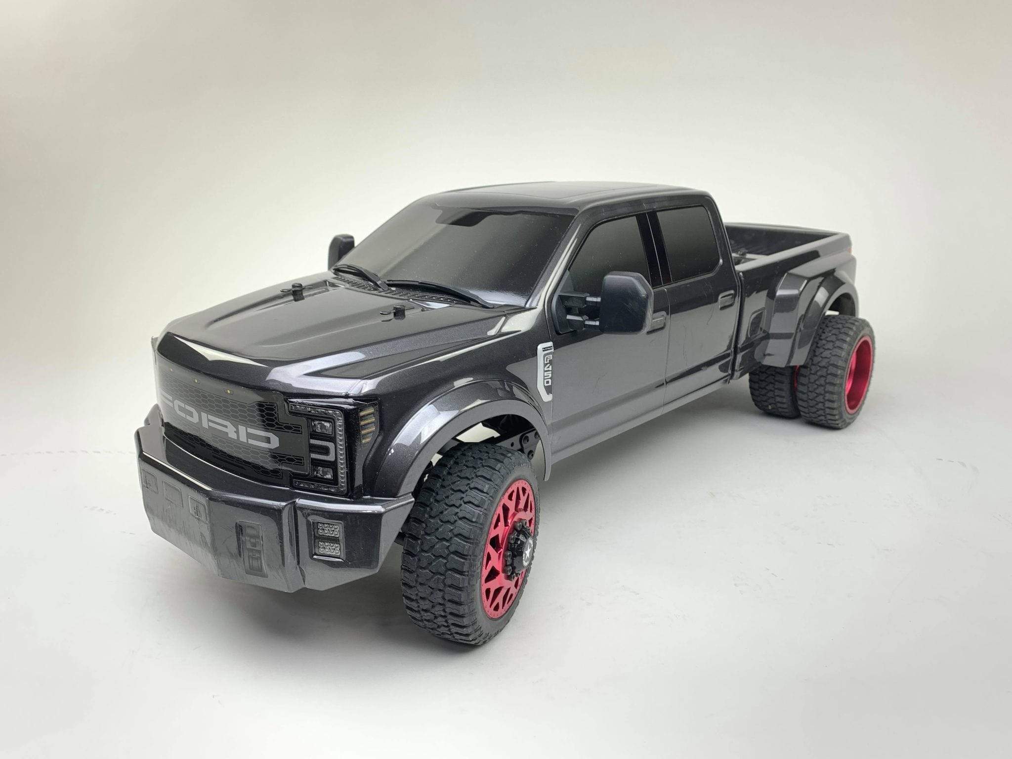 8981 FORD F450 SD 1/10 4WD RTR (Grey Titanium) Custom Truck DL-Series - HeliDirect