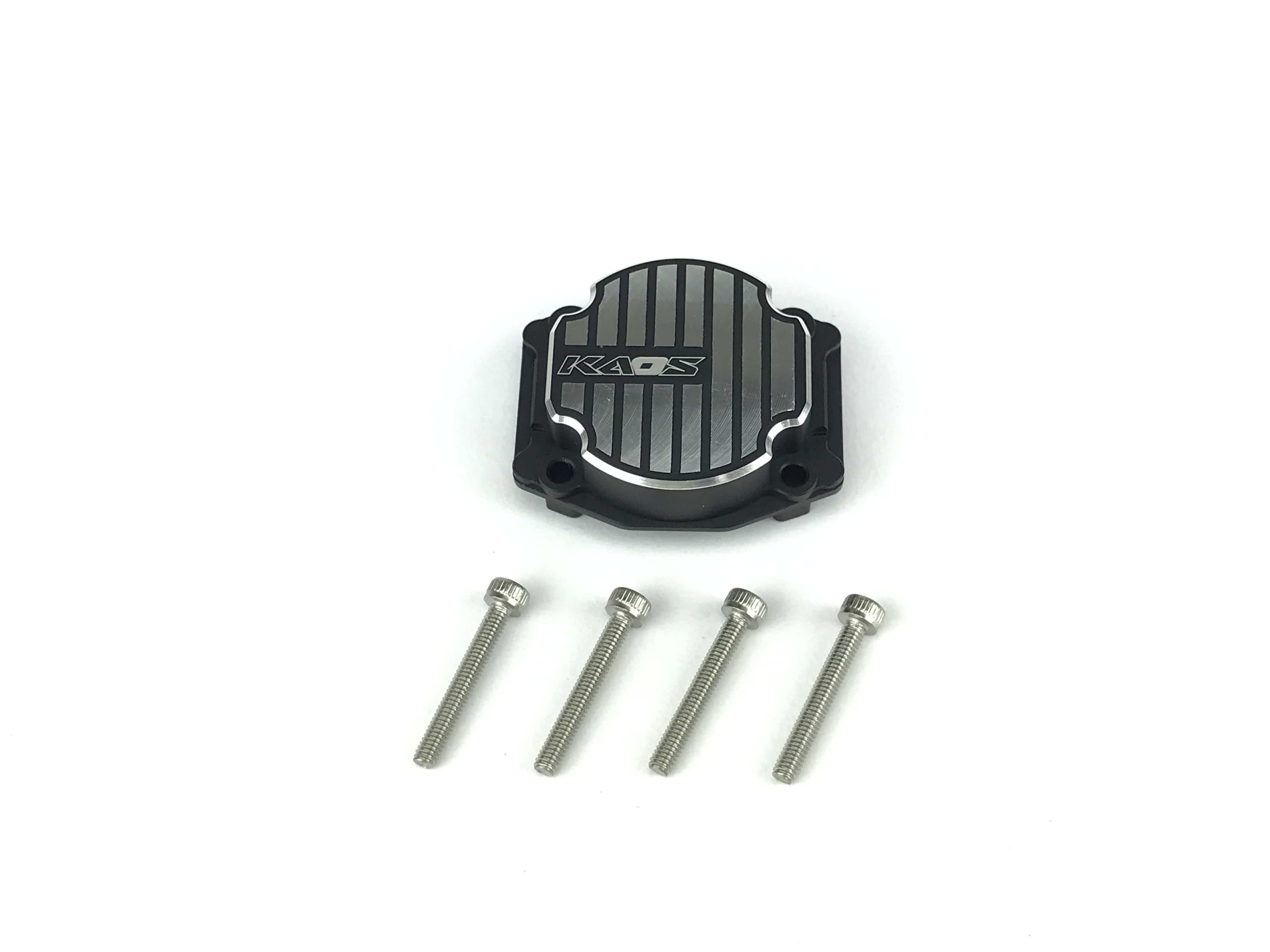 CKD0351 KAOS CNC Metal Differential Cover (Black Anodized) 1 pc Q/MT/DL Series - HeliDirect