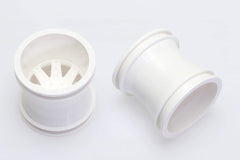 CQ0605 Monster Truck Wheel (White) 2.2" x 2.4" - HeliDirect