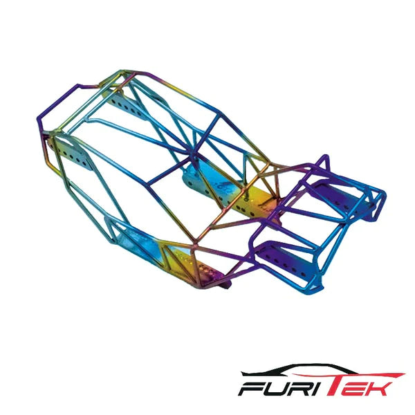 FURITEK Olympus Titanium Rolling Cage For AXIAL SCX24 (RAINBOW) - HeliDirect