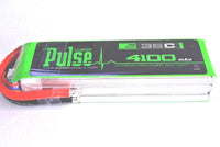 PULSE 4100mah 35C 11.1V 3S LiPo Battery - No Connector - HeliDirect