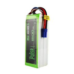 Pulse 5100mah 80C 22.2V 6S Lipo Battery - EC5 Connector - HeliDirect