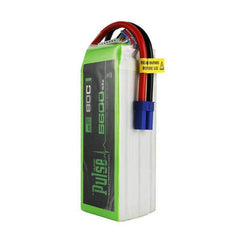 PULSE 5600mah 80C 22.2V 6S LiPo Battery - EC5 Connector - HeliDirect