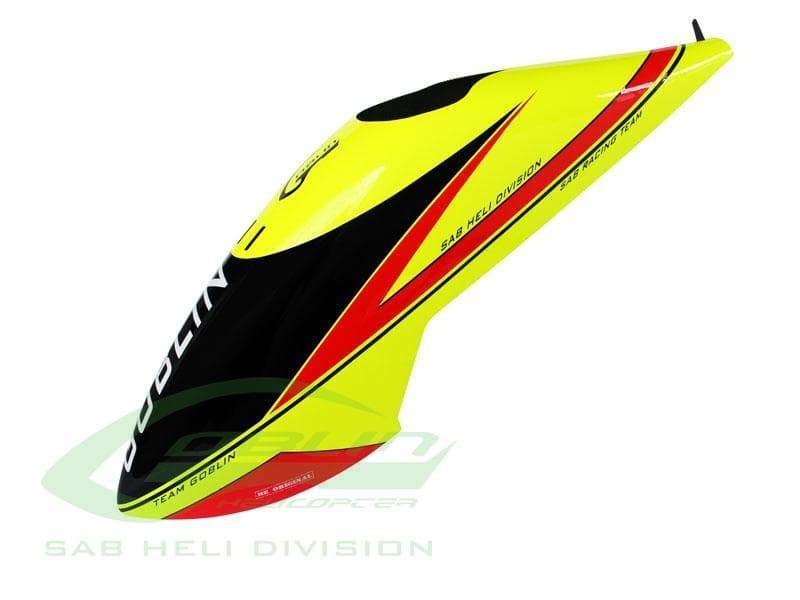 SAB Canopy Yellow/Red for Goblin Comet - HeliDirect