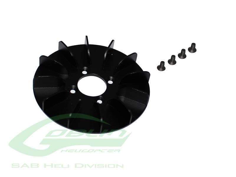 SAB Aluminum Engine Fan - Goblin Black Nitro - HeliDirect