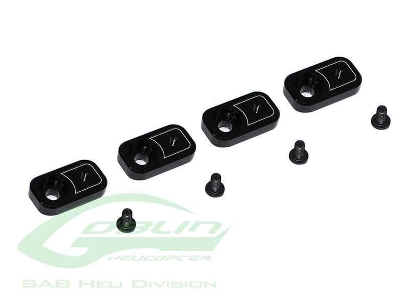 SAB Aluminum Engine Frame Spacer - Goblin Black Nitro - HeliDirect