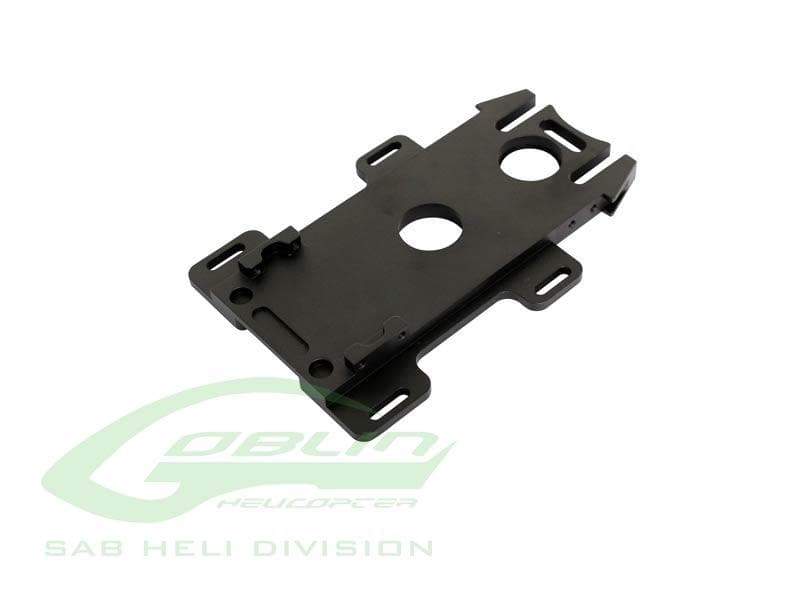 SAB Aluminum Main Support SR Black Matte - Goblin Comet - HeliDirect