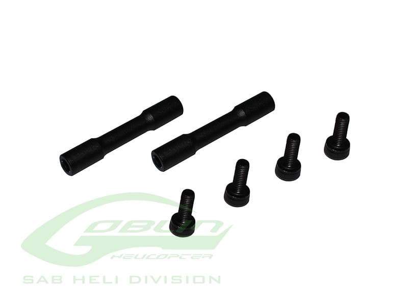 SAB Aluminum Tail Case Spacer Black Matte - Goblin 630/700/770 Competition - HeliDirect