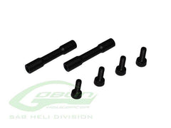 SAB Aluminum Tail Case Spacer Black Matte - Goblin 630/700/770 Competition - HeliDirect