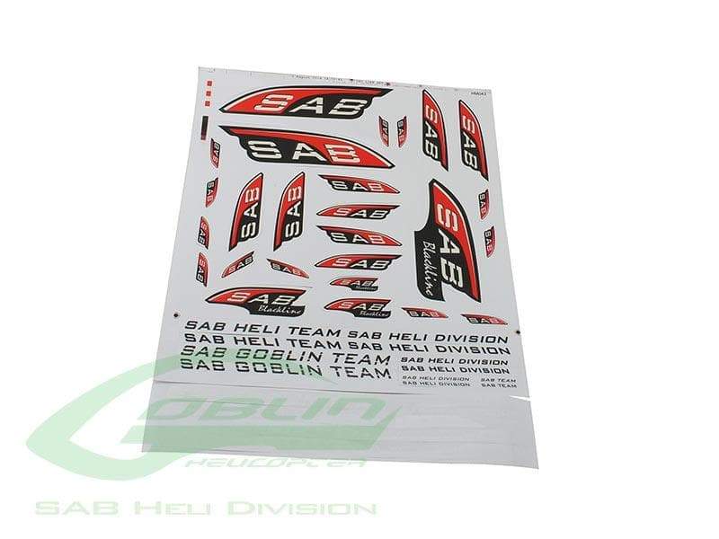 SAB Black line Decal for Goblin Helicopters - HeliDirect