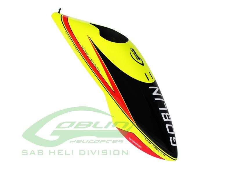 SAB Canopy Yellow/Red for Goblin Comet - HeliDirect