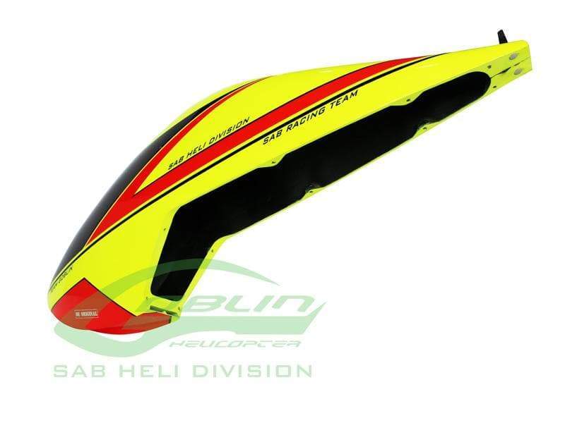 SAB Canopy Yellow/Red for Goblin Comet - HeliDirect